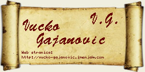 Vučko Gajanović vizit kartica
